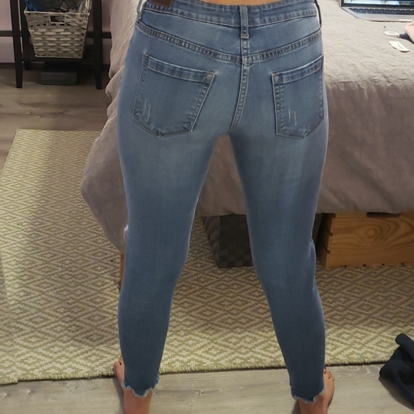 Just USA Distressed Skinny Jeans sz 27 - Picture 2 of 4